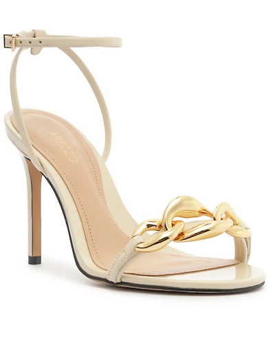 Arezzo Women's Vanessa High Stiletto Round Toe Sandals