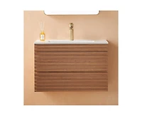 Casainc 30" Wall Mounted & Floating Single Vanity with Ceramic Sink