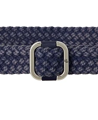 Lauren Ralph Slide-Buckle Woven Denim Belt
