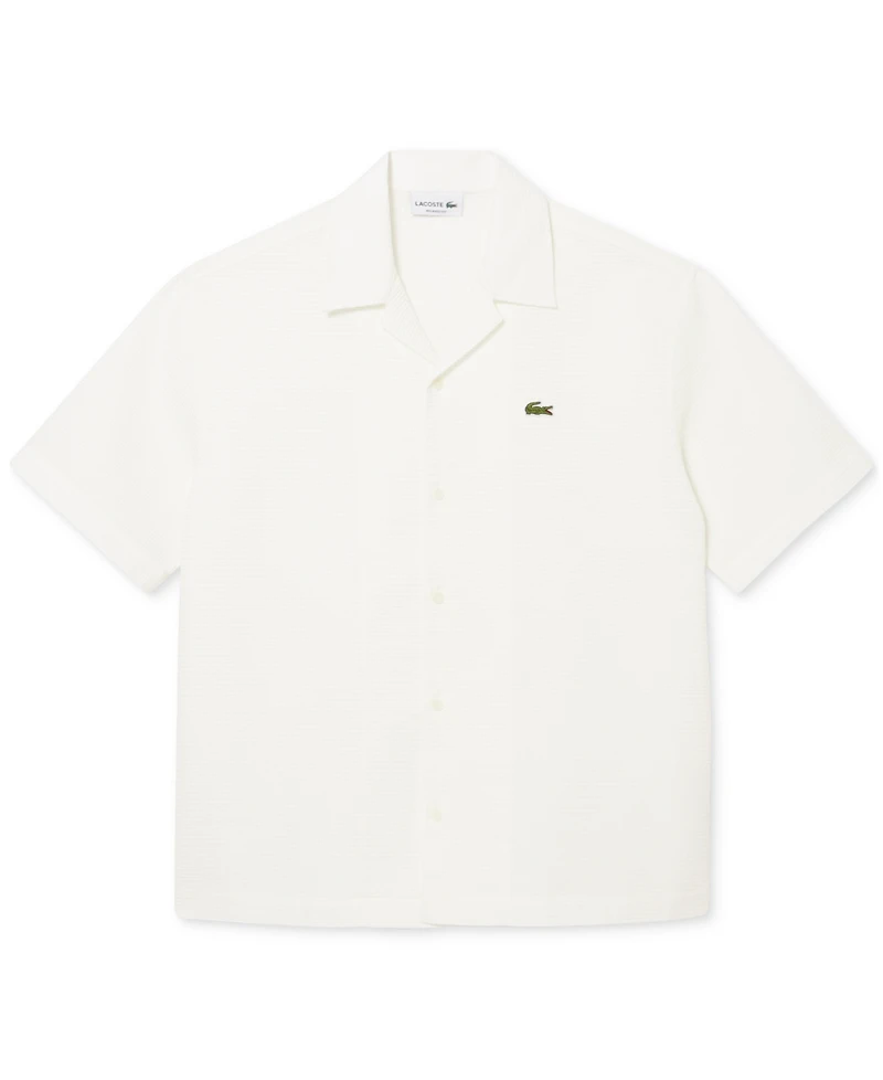 Lacoste Men's Waffle-Print Logo Shirt - 70V