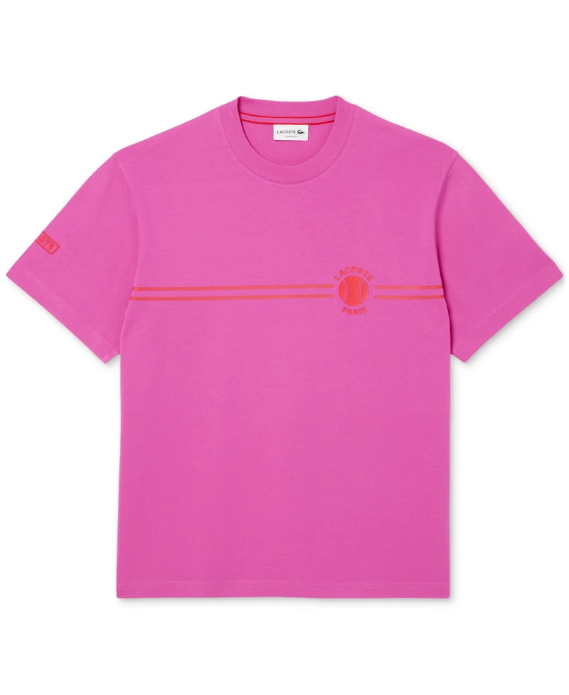 Lacoste Men's Heritage Short Sleeve Graphic Tennis T-Shirt