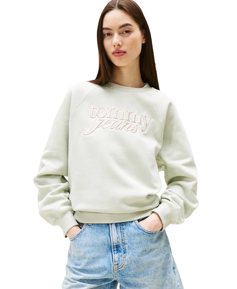 Tommy Jeans Women's Script Logo Crewneck Sweatshirt