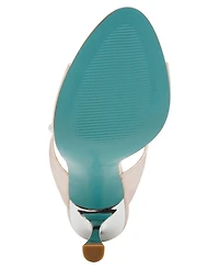 Betsey Johnson Women's Lacy Embellished Satin Heeled Mules