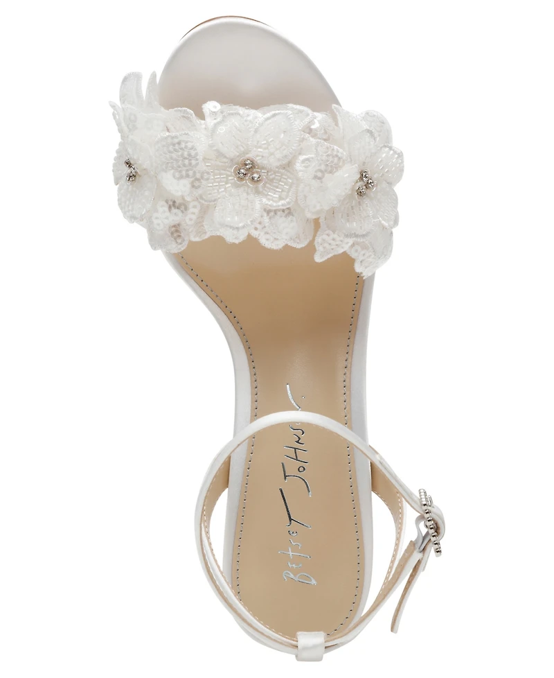 Betsey Johnson Women's Cali Flower Dress Sandals