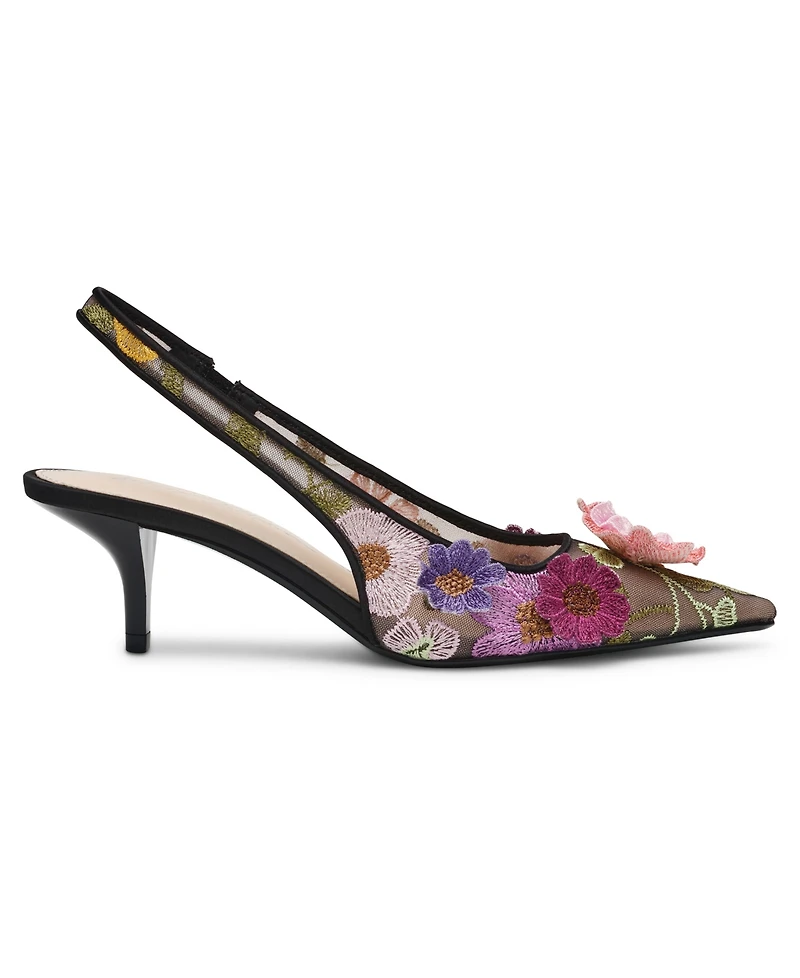 Betsey Johnson Women's Dian Floral Slingback Pumps