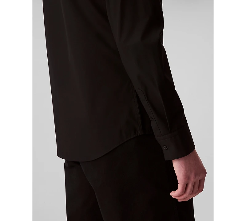 Calvin Klein Men's Slim Fit Supima Stretch Long Sleeve Button-Front Shirt