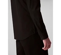 Calvin Klein Men's Slim Fit Supima Stretch Long Sleeve Button-Front Shirt