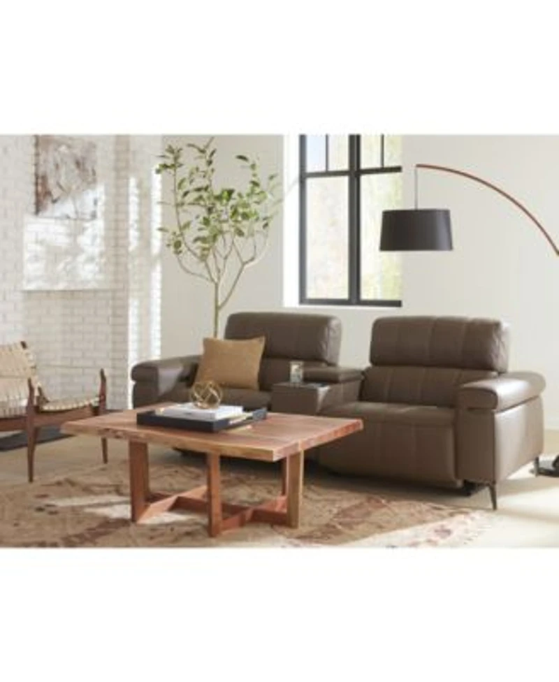 Wyndill Leather Sectional Collection Exclusively At Macys