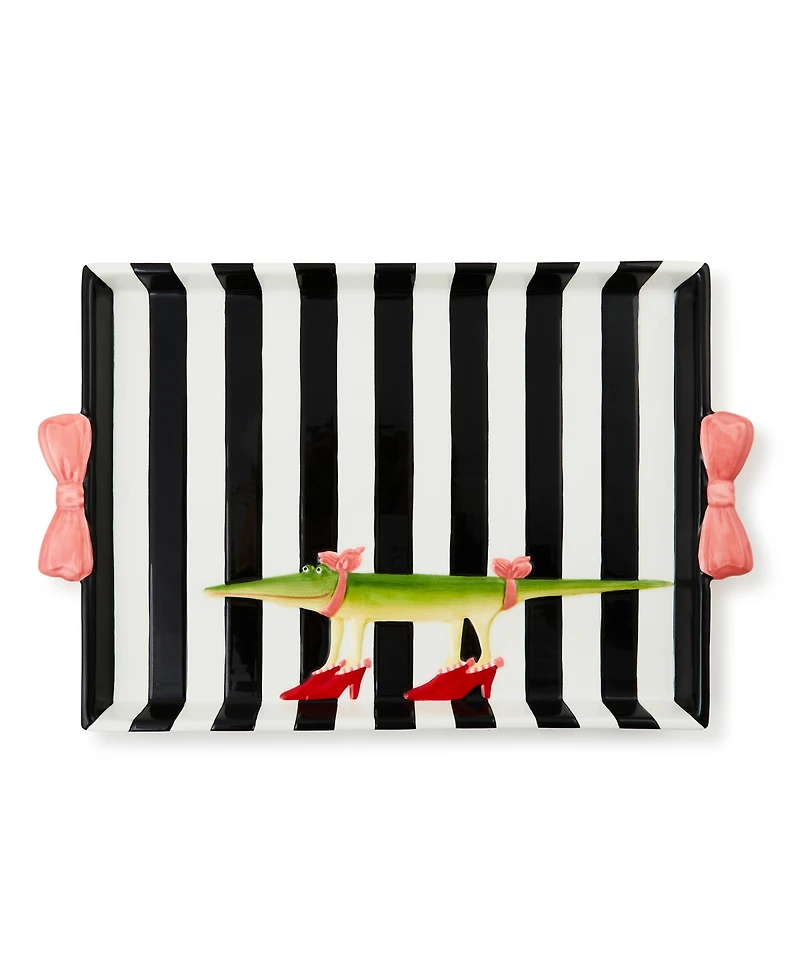 Mackenzie-Childs Patience Brewster Gloria Alligator Tray