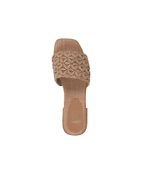 Gc Shoes Women's Kendra Woven Single Band Flat Sandals