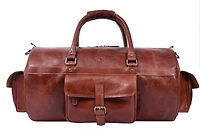20 Inch Nexus Leather Canvas Duffle Bag