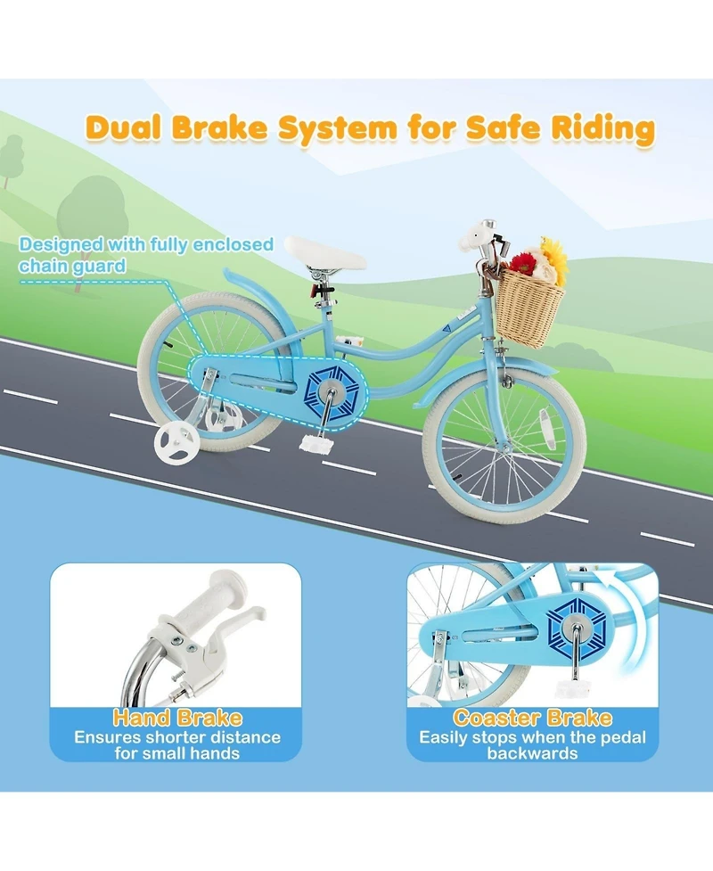 18-Inch Kids Bike - Training Wheels & Adjustable Seat