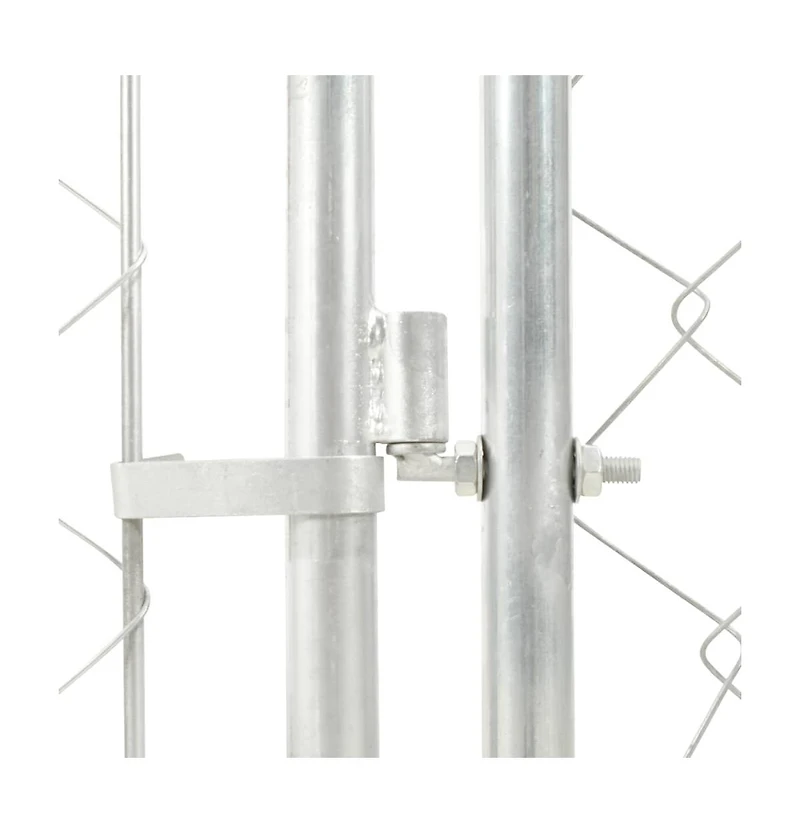 Outdoor Dog Kennel with Roof 78.7"x39.4"x49.2"