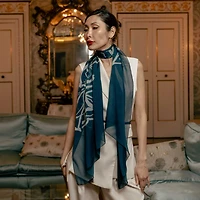 Nina - Silk Scarf/Shawl for Women