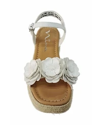 Nina Big Girls Mercy Casual Wedge Sandals