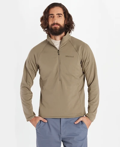 Marmot Men's Leconte Fleece Half-Zip Logo Jacket