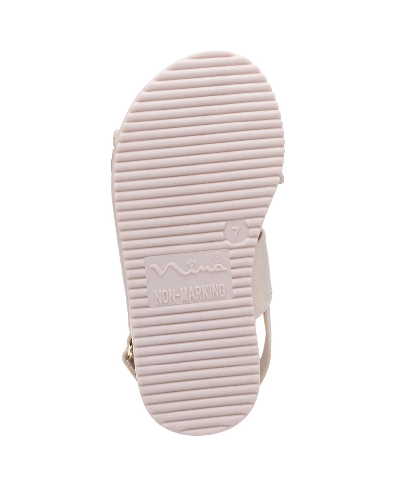 Nina Big Girls Pollie Footbed Sandals