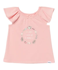 Gerber Toddler Girls 3-Piece T-Shirt, Shorts & Pants Pajama Set, Garderning, 5T