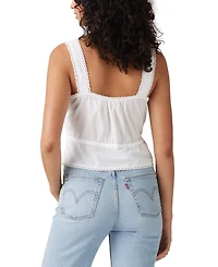 Levi's Women's Brynnley Cotton Lace-Trim Blouse