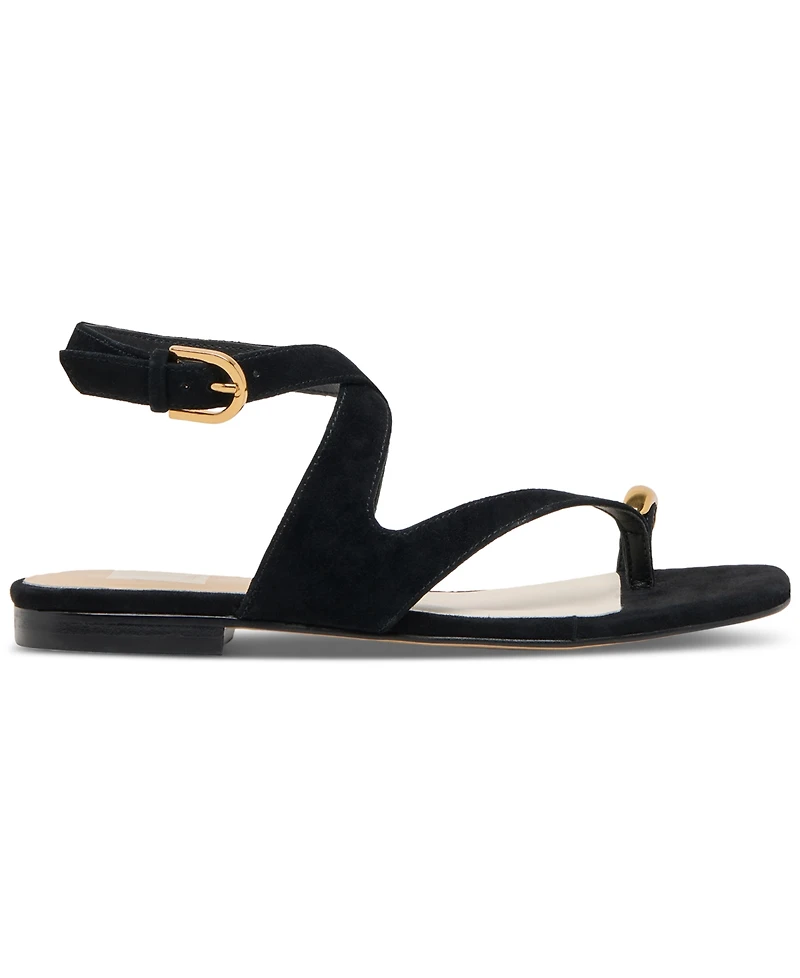 Dolce Vita Women's Earla Gladiator Toe Ring Thong Flat Sandals