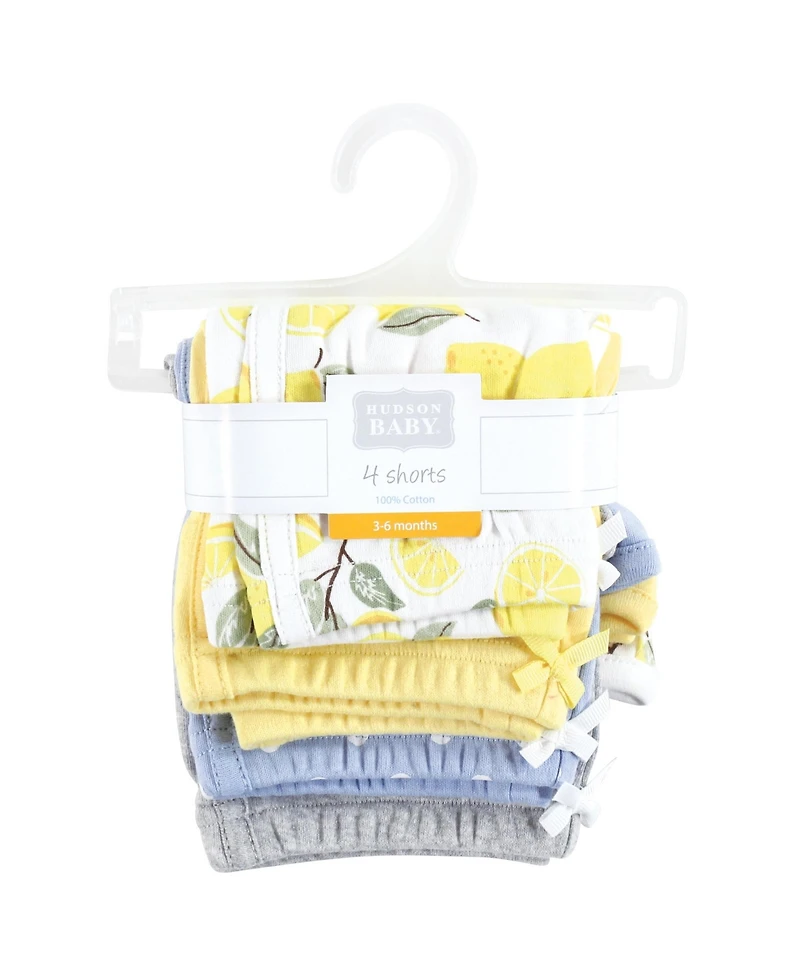 Hudson Baby Baby Girls Hudson Four-Piece Essential Shorts