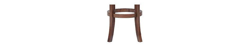 Swivel Bar Stool – Nailhead Trim & Faux Leather Upholstery