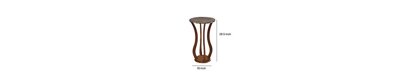 Top Plant Stand – Sturdy Wooden Frame, Transitional Design