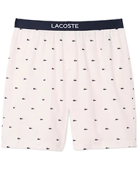 Lacoste Men's Loungewear Croc Print Pajama Shorts