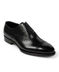 Anthony Veer Men's Windsor Broque Cap Toe Leather Oxford Dress Shoes