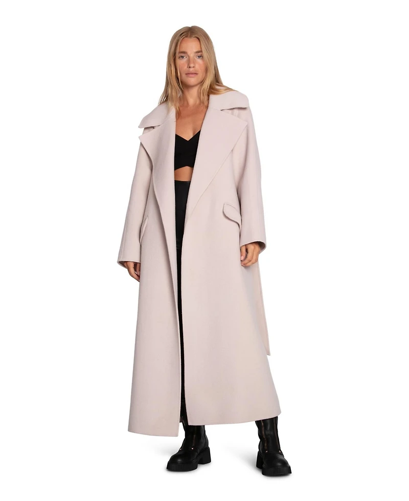 Belle & Bloom Women's Heart To Large Collar Maxi Coat