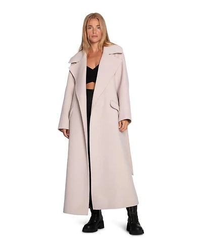 Belle & Bloom Women's Heart To Large Collar Maxi Coat