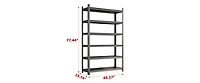 Heavy Duty Adjustable Kitchen Shelving Unit, Wire Storage Shelves with Wheels, Pantry Organizer Rack Rolling Metal Shelf for Garage Closet Laundry