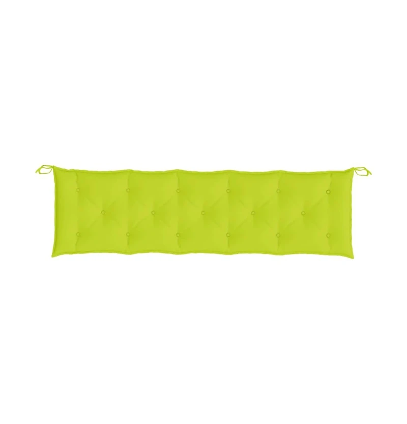 Garden Bench Cushions 2 pcs Bright Green 70.9"x19.7"x2.8" Oxford Fabric