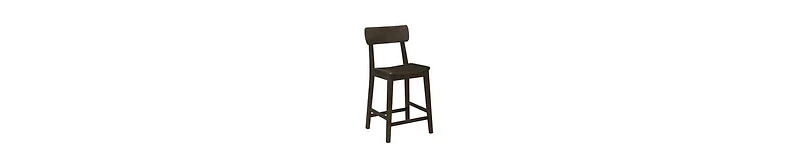 Curved Back Counter Stool – Rubberwood Chair for Kitchen & Bar
