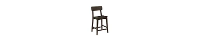 Curved Back Counter Stool – Rubberwood Chair for Kitchen & Bar