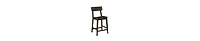 Curved Back Counter Stool – Rubberwood Chair for Kitchen & Bar