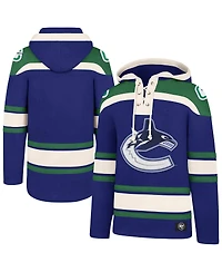 '47 Brand Men's Royal Vancouver Canucks Superior Lacer Pullover Hoodie
