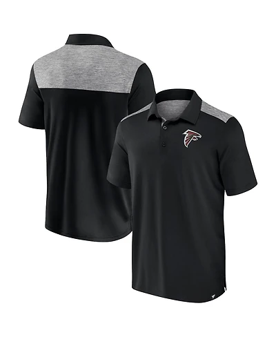 Fanatics Men's Black Atlanta Falcons Long Shot Polo Shirt