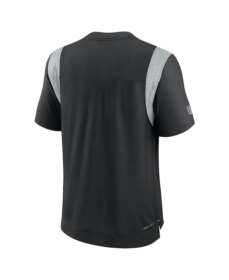 Nike Men's Black New York Jets Sideline Tonal Logo Performance Player T-Shirt