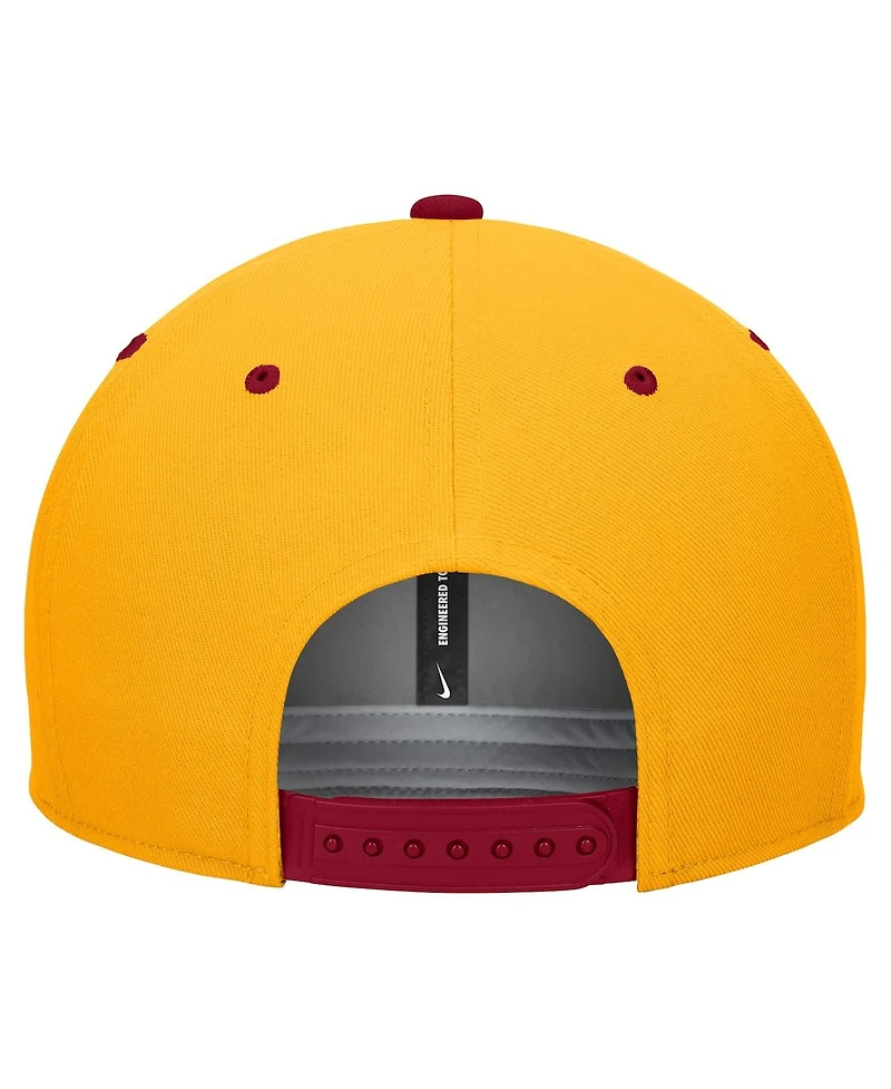 Nike Men's White/Gold Iowa State Cyclones Pro Performance Snapback Hat