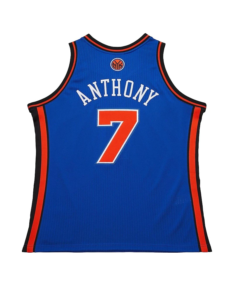 Mitchell & Ness Men's Carmelo Anthony Royal New York Knicks 2010/11 Hardwood Classics Authentic Jersey