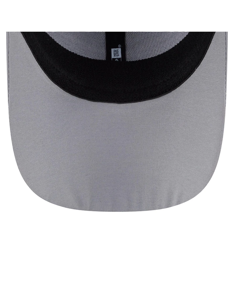New Era Men's Gray Los Angeles Angels Linear 39Thirty Flex-Fit Hat