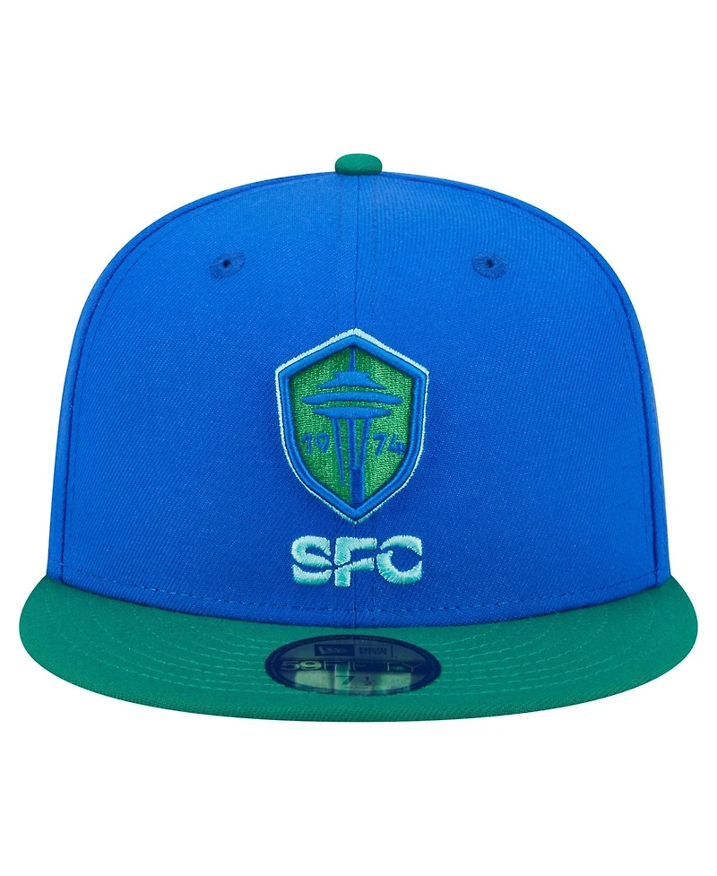 New Era Men's Blue Seattle Sounders Fc 2025 Kickoff 59FIFTY Fitted Hat
