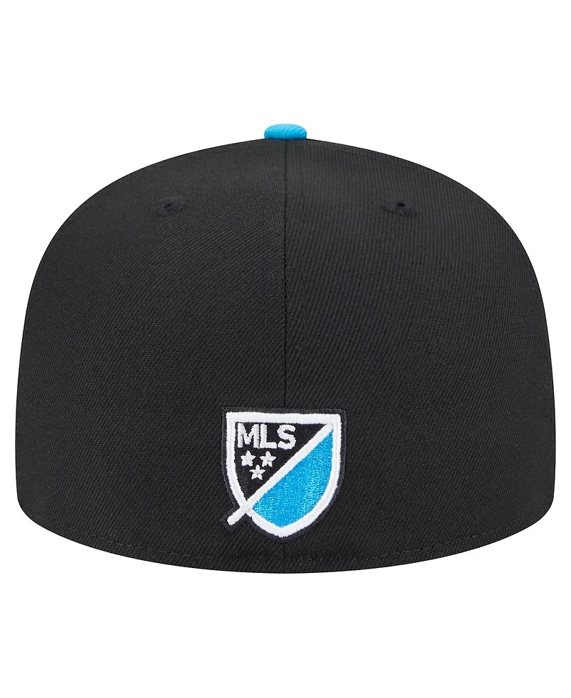 New Era Men's Black Charlotte Fc 2025 Kickoff 59FIFTY Fitted Hat