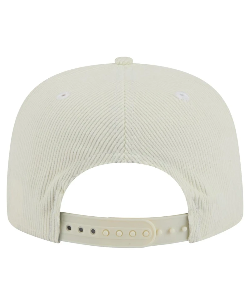 New Era Men's Cream La Galaxy 2025 Kickoff Snapback Golfer Hat