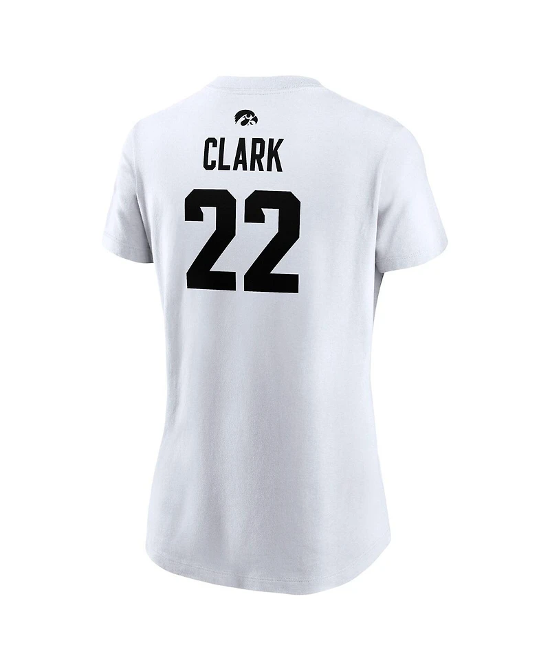 Nike Women's Caitlin Clark White Iowa Hawkeyes Retired Player Name Number T-Shirt