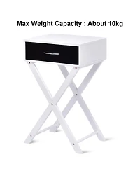 Modern X-Shape Accent Side End Table