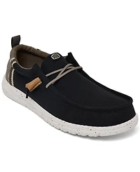 Hey Dude Men's Wally Summer Linen Casual Moccasin Sneakers from Finish Line
