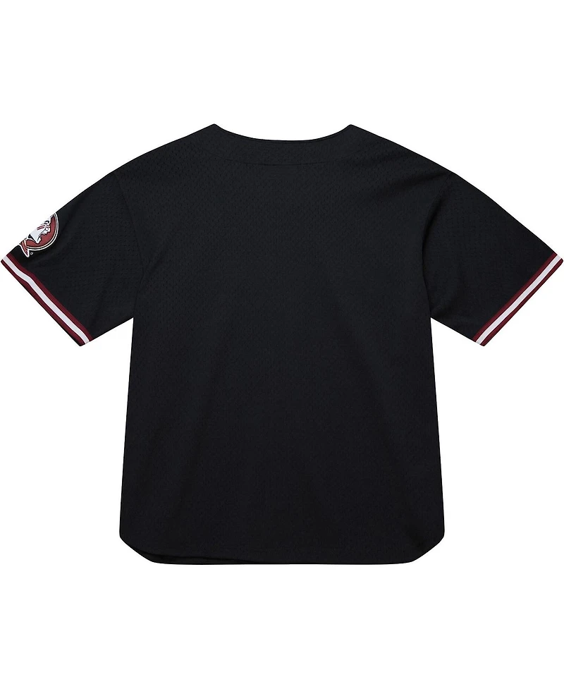 Mitchell & Ness Men's Black Florida State Seminoles On The Clock Full-Button Fashion Jersey