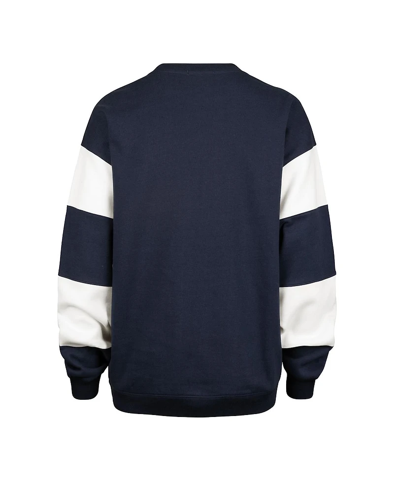 '47 Brand Women's Navy New York Rangers Eephus Barred Pullover Sweatshirt